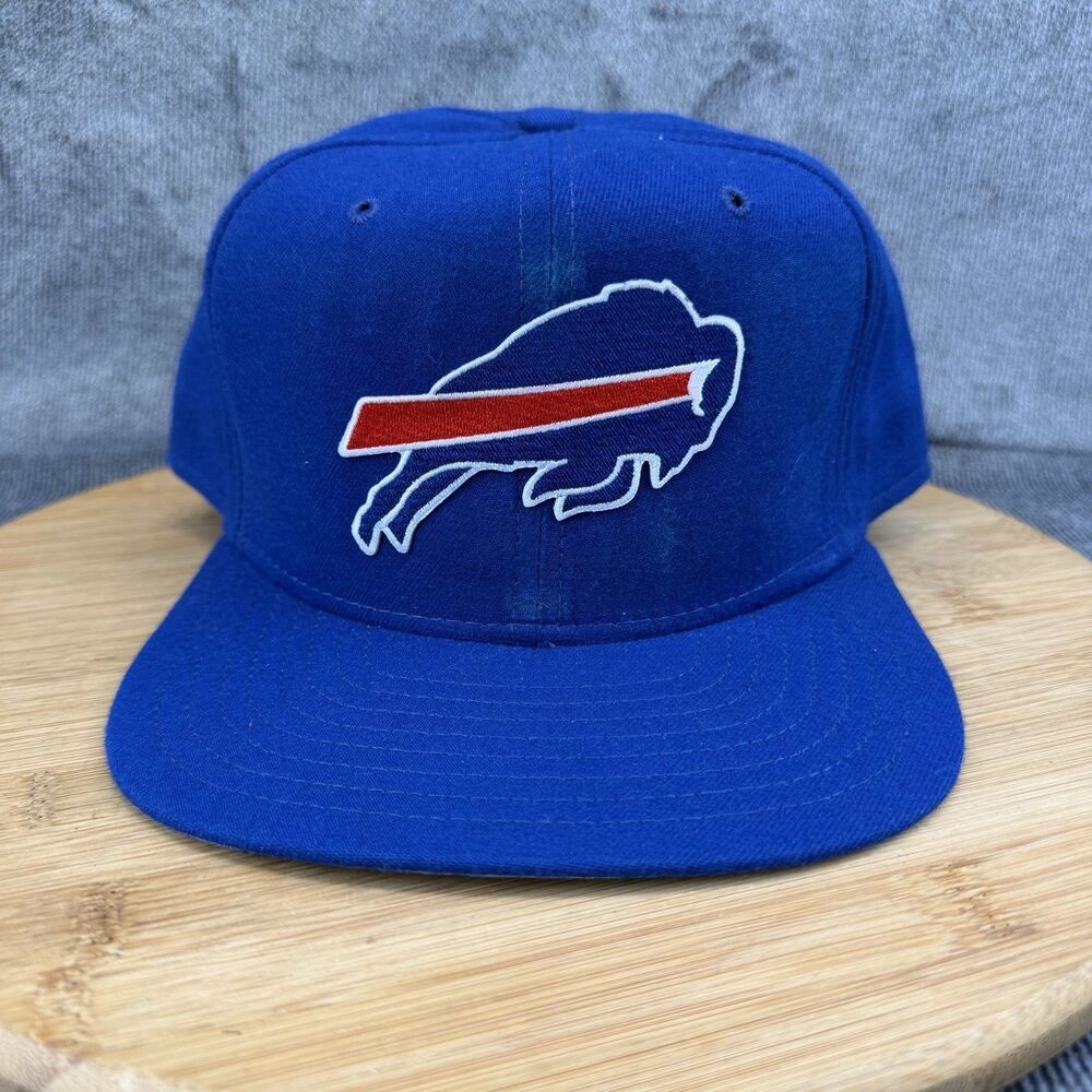 Buffalo Bills Vtg Hat Cap Fitted Mens 7 3/4 Blue NFL New Era Pro Model 90s